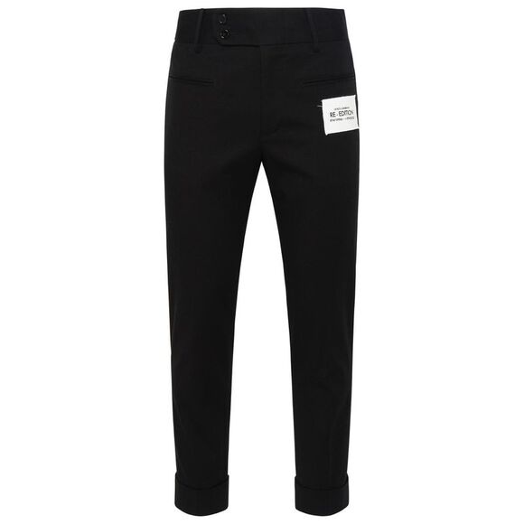 Dolce & Gabbana Black Cotton Mid Waist Jogger Pants main image 1